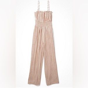 XS American Eagle Striped Jumpsuit